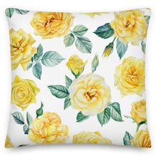 Load image into Gallery viewer, white rose cushion
