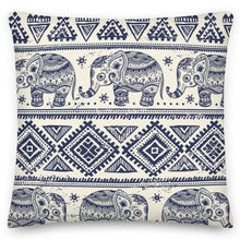 Load image into Gallery viewer, Blue and white Bohemian Cushions