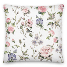 Load image into Gallery viewer, Rose and Wildflower cushion