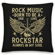 Load image into Gallery viewer, Born to be a rockstar cushion