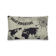 Load image into Gallery viewer, Great Adventure Grey Cushion