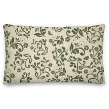 Load image into Gallery viewer, vintage luxury green pillow