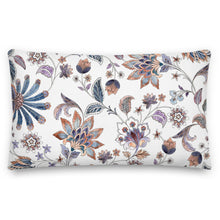 Load image into Gallery viewer, Hand Drawn Floral White Cushion