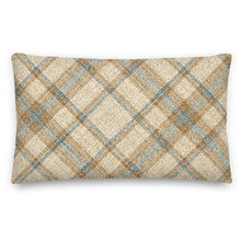 Load image into Gallery viewer, Checker Gingham Beige Cushion