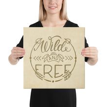 Load image into Gallery viewer, wild and free wall art canvas