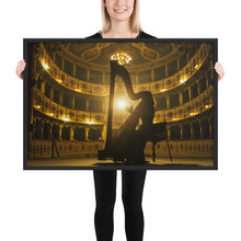 Load image into Gallery viewer, lady playing the harp wall art