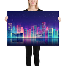Load image into Gallery viewer, X Large Luminous City Poster 70 x 100 cm