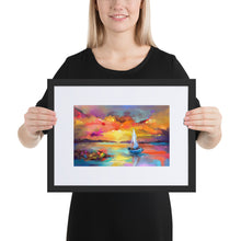Load image into Gallery viewer, Lost At Sea Framed Poster - Black Frame