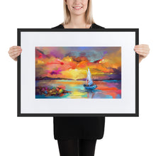 Load image into Gallery viewer, Lost At Sea Framed Poster - Black Frame