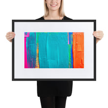 Load image into Gallery viewer, Caribbean Paint Framed Poster - Black Frame
