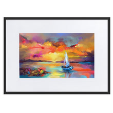 Load image into Gallery viewer, Lost At Sea Framed Poster - Black Frame