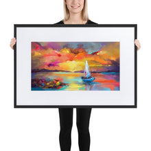 Load image into Gallery viewer, Lost At Sea Framed Poster - Black Frame
