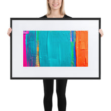 Load image into Gallery viewer, Caribbean Paint Framed Poster - Black Frame