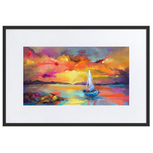 Load image into Gallery viewer, Lost At Sea Framed Poster Black Frame