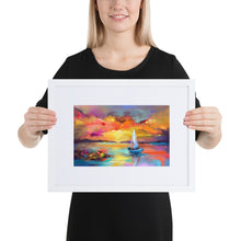 Load image into Gallery viewer, Lost At Sea Framed Poster - White Frame
