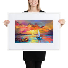 Load image into Gallery viewer, Lost At Sea Framed Poster - White Frame