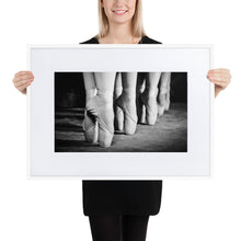 Load image into Gallery viewer, Ballet Dancer Framed Poster - White Frame