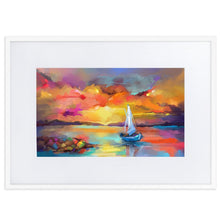 Load image into Gallery viewer, Lost At Sea Framed Poster - White Frame