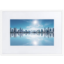 Load image into Gallery viewer, Waterfront City Skyline Framed Poster