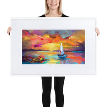 Load image into Gallery viewer, Lost At Sea Framed Poster - White Frame