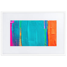 Load image into Gallery viewer, Caribbean paint wall art white frame