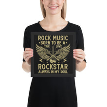 Load image into Gallery viewer, Born To Be A Rockstar Framed Poster