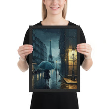 Load image into Gallery viewer, Alone At Night Framed Poster - Black Frame
