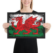 Load image into Gallery viewer, Y Ddraig Goch - The Welsh Dragon Framed Poster