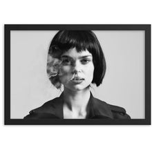 Load image into Gallery viewer, Smoking Lady in Black wall art