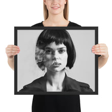 Load image into Gallery viewer, Black And White Photography Art Framed Poster - Black Frame