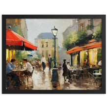 Load image into Gallery viewer, Old City Oil Painting Framed Poster - Black Frame