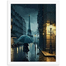 Load image into Gallery viewer, Alone At Night Framed Poster - White Frame