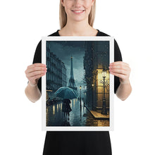 Load image into Gallery viewer, Alone At Night Framed Poster - White Frame