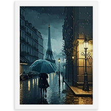 Load image into Gallery viewer, Alone At Night Framed Poster - White Frame