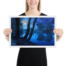 Load image into Gallery viewer, Moonlight Framed Poster - White Frame