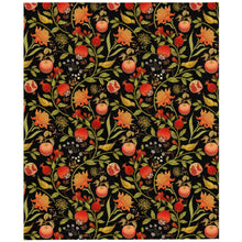 Load image into Gallery viewer, winter fruit blanket throw over