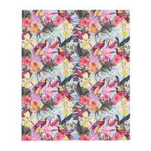 Load image into Gallery viewer, Tropical Blue Throw Over Blanket