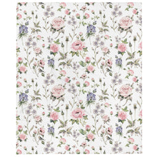 Load image into Gallery viewer, rose and wildflower throw over blanket
