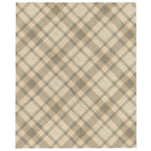 Load image into Gallery viewer, checker gingham beige throw over blanket