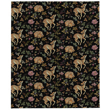 Load image into Gallery viewer, Deer in the forest black throwover
