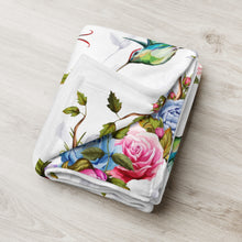 Load image into Gallery viewer, Birds And Flowers Throw over