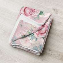 Load image into Gallery viewer, Shabby Chick Pink Throw Over Blanket