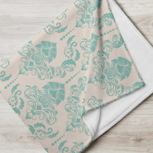 Load image into Gallery viewer, Luxury Turquoise Throw Over Blanket