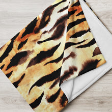 Load image into Gallery viewer, Tiger Print Throw Over Blanket