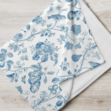 Load image into Gallery viewer, vintage fruit folded blanket