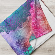 Load image into Gallery viewer, trippy colour Throw Blanket