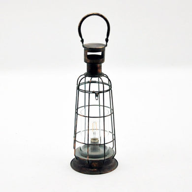 46 cm Battery And Bulb Metal Garden Lantern