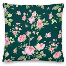 Load image into Gallery viewer, forest green cushion
