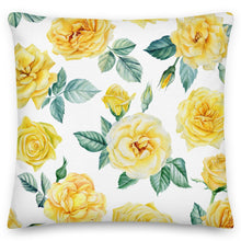 Load image into Gallery viewer, white rose cushion
