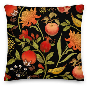 winter fruit square cushion